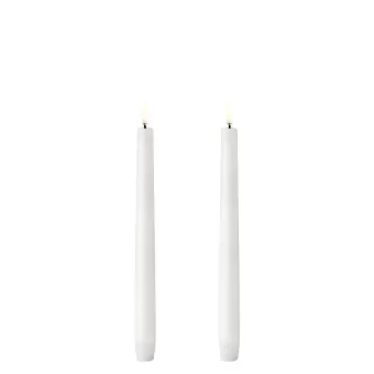 Uyuni Taper candle Dinerkaarsen Nordic White 2,3 x 25 cm set a 2